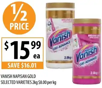 Supabarn VANISH NAPISAN GOLD SELECTED VARIETIES 2kg offer