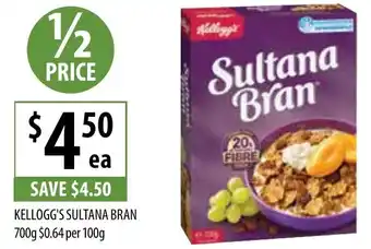 Supabarn KELLOGG'S SULTANA BRAN offer