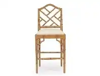 LivingStyles Chippendale Mahogany Timber Counter Stool, Weathered Oak offer
