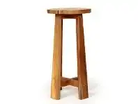 LivingStyles Bradley Reclaimed Teak Timber Round Bar Stool offer