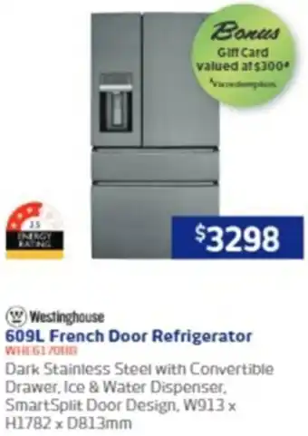 Retravision 609L French Door Refrigerator offer