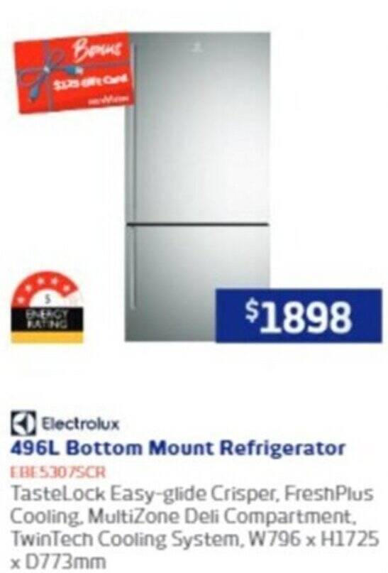 496L Bottom Mount Refrigerator offer at Retravision