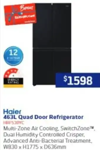 Retravision 463L Quad Door Refrigerator offer