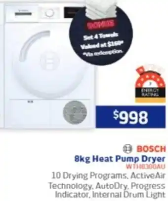 Retravision 8kg Heat Pump Dryer offer