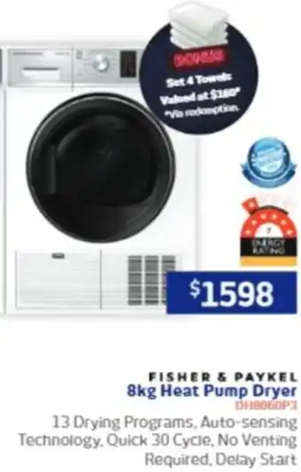 Retravision 8kg Heat Pump Dryer offer