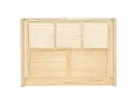 LivingStyles Castaway White Cedar Timber & Rattan Bed Headboard, Queen offer