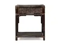 LivingStyles Belize Rattan Bedside Table, Espresso offer