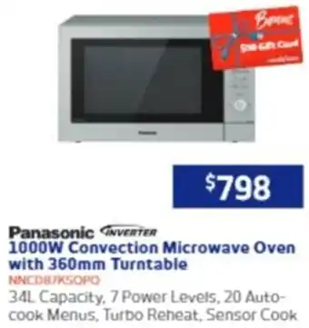 Retravision 1000W Convection Microwave Oven with 360mm Turntable offer