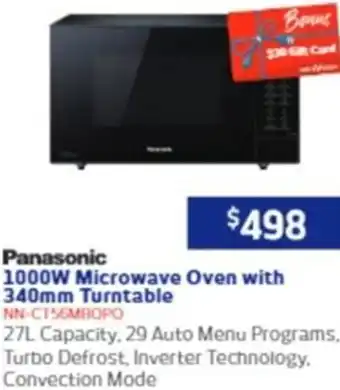Retravision 1000w Microwave Oven with 340mm Turntable offer