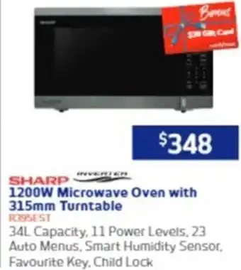 1200W Microwave Oven with 315mm Turntable