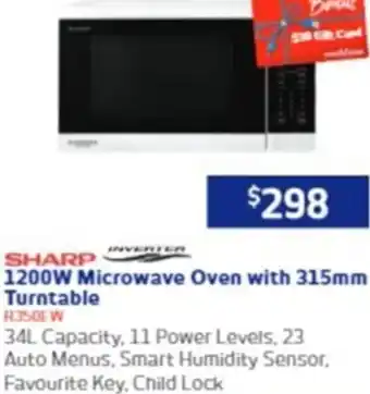 1200W Microwave Oven with 315mm Turntable