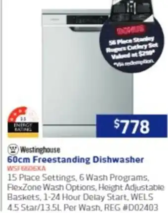 Retravision 60cm Freestanding Dishwasher offer