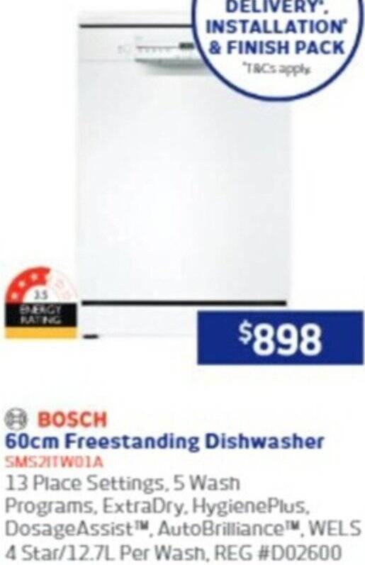 60cm Freestanding Dishwasher offer at Retravision