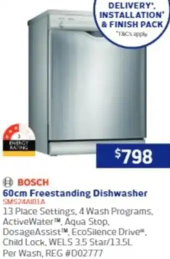 Retravision 60cm Freestanding Dishwasher offer