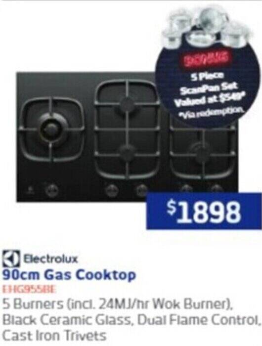 90cm Gas Cooktop offer at Retravision