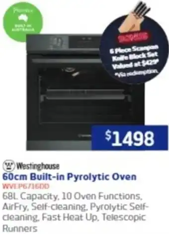 Retravision 60cm Built-in Pyrolytic Oven offer