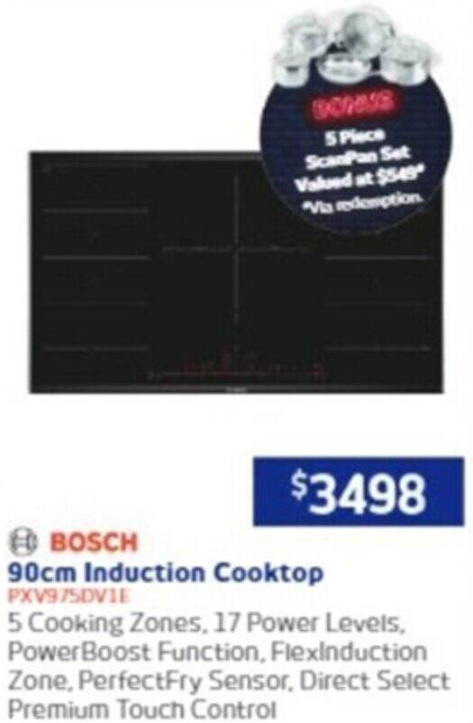 90cm Induction Cooktop offer at Retravision