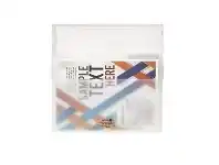 Officeworks Aqua Drops Document Case A4 Top Open Clear offer