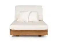 Avila Teak Timber Outdoor Sun Lounger