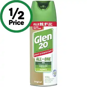 Woolworths Glen 20 surface spray 300g offer