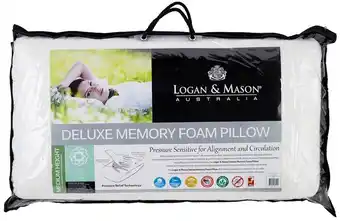 Spotlight Logan & mason deluxe memory foam pillow offer