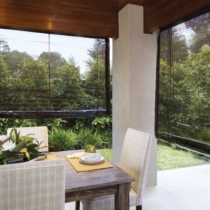 40 off heavy duty pvc patio blinds offer at Spotlight