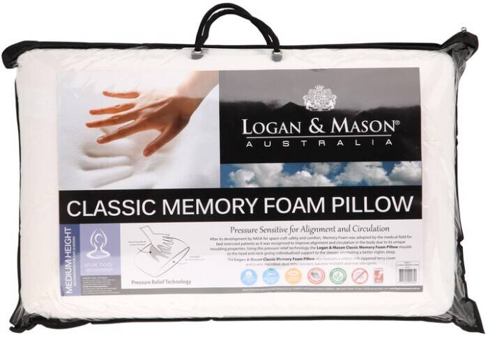 Logan & mason store memory foam pillow