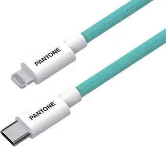 BIG W Pantone 1.5m usb-c to mfi-lightning cable - teal offer