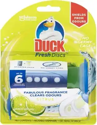 BIG W Duck fresh discs toilet cleaner 36ml - citrus offer