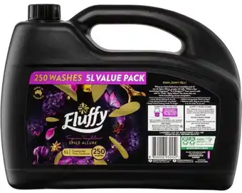 BIG W Fluffy concentrate fabric softener 5-litre offer