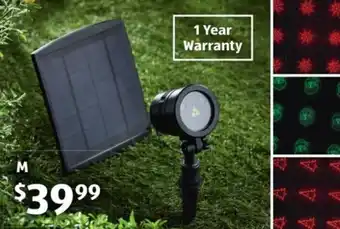 ALDI Laser Solar Light Projector offer