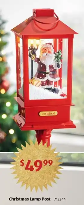 ALDI Christmas Lamp Post offer