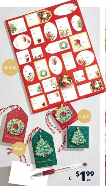 ALDI Assorted Gift Tags offer