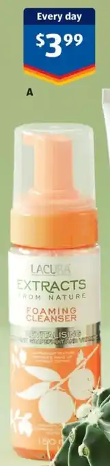 ALDI Lacura Extracts From Nature Foaming Cleanser 150ml offer