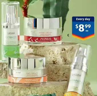 ALDI Lacura Extracts From Nature Anti-Aging Face Care 50ml-15ml offer
