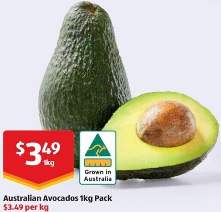 Australian Avocados 1kg Pack offer at ALDI