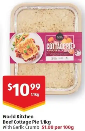 ALDI World Kitchen Beef Cottage Pie 1.1kg offer
