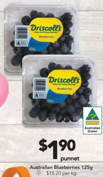 Drakes Australian Blueberries 125g offer