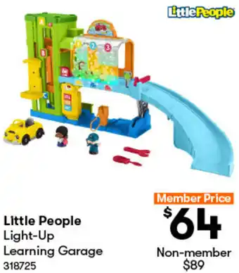 BIG W Little People Light-Up Learning Garage offer