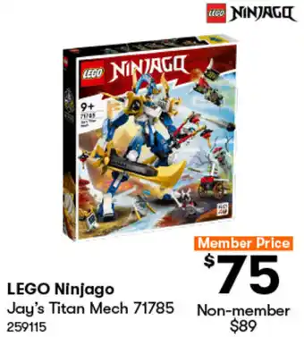 BIG W LEGO Ninjago Jay's Titan Mech offer