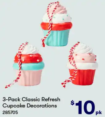BIG W 3-Pack Classic Refresh Cupcake Decorations offer