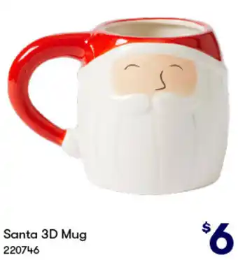 BIG W Santa 3D Mug offer