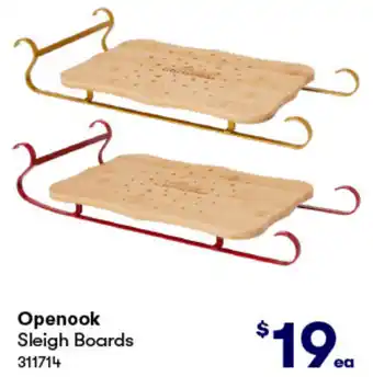 BIG W Openook Sleigh Boards offer