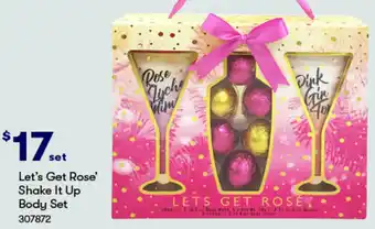 BIG W Let's Get Rose' Shake It Up Body Set offer