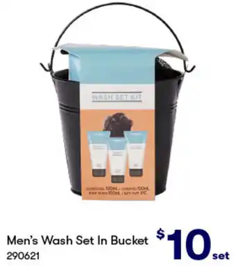 BIG W Men's Wash Set In Bucket offer