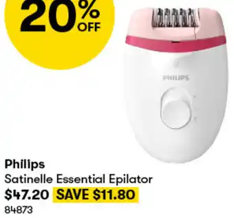 BIG W Philips Satinelle Essential Epilator offer