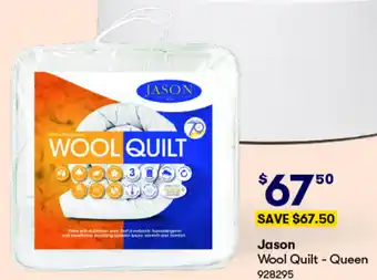 BIG W Jason Wool Quilt - Queen offer
