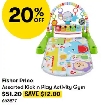 BIG W Fisher Price Assorted Kick n Play Activity Gym offer