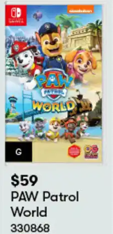 BIG W PAW Patrol World offer