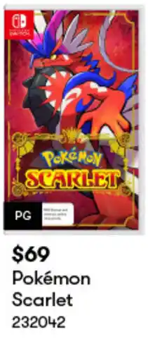 BIG W Pokémon Scarlet offer